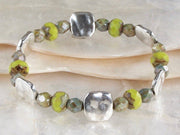 Elastic Czech Bracelet - Spring Colors