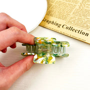 Acetate Vintage Green Hair Clip Lady Claw Clips Spring Clip