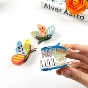 Colorful Cartoon Butterfly Claw Clip Diamond Hair Clips