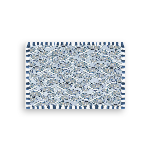 Blue Oysters Vinyl Floor Mat