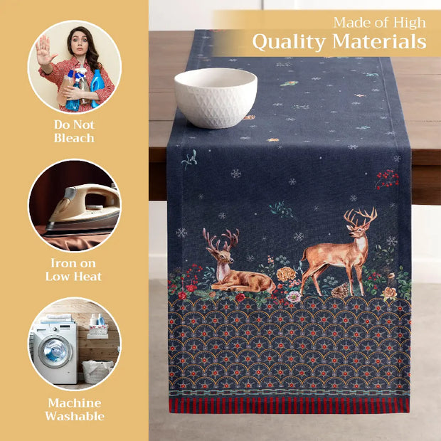 72" Table Runner Double Layer - Christmas Joy