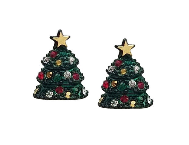 Christmas Tree Post Earring