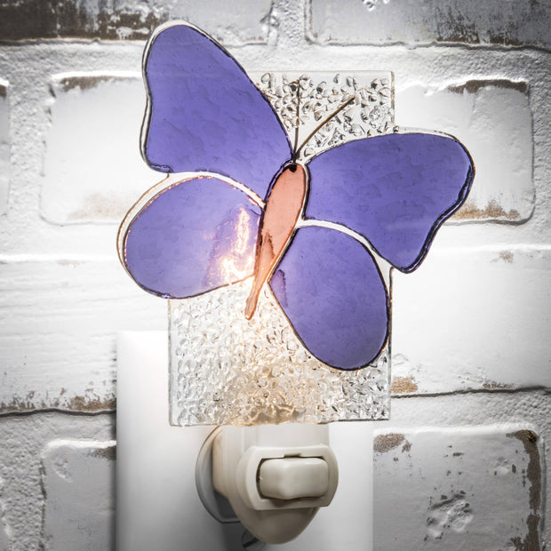 Butterfly Night Light Purple