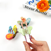 Colorful Cartoon Butterfly Claw Clip Diamond Hair Clips