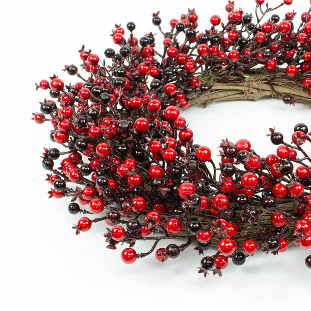 24" Red Berry Wreath