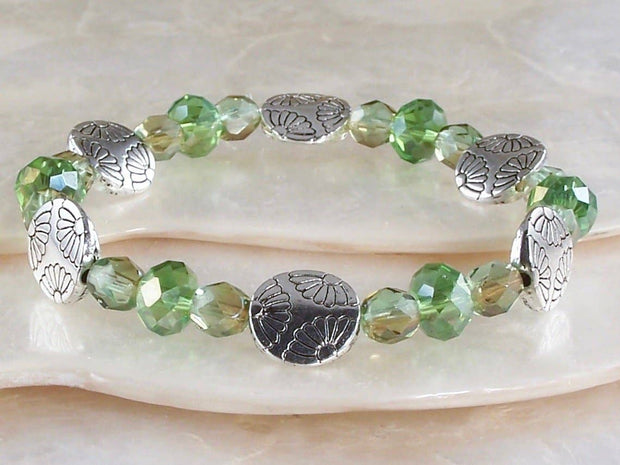 Elastic Czech Bracelet - Spring Colors