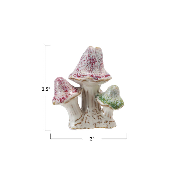 Stoneware Mushroom Shaped Vase