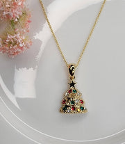 Christmas Tree Necklace