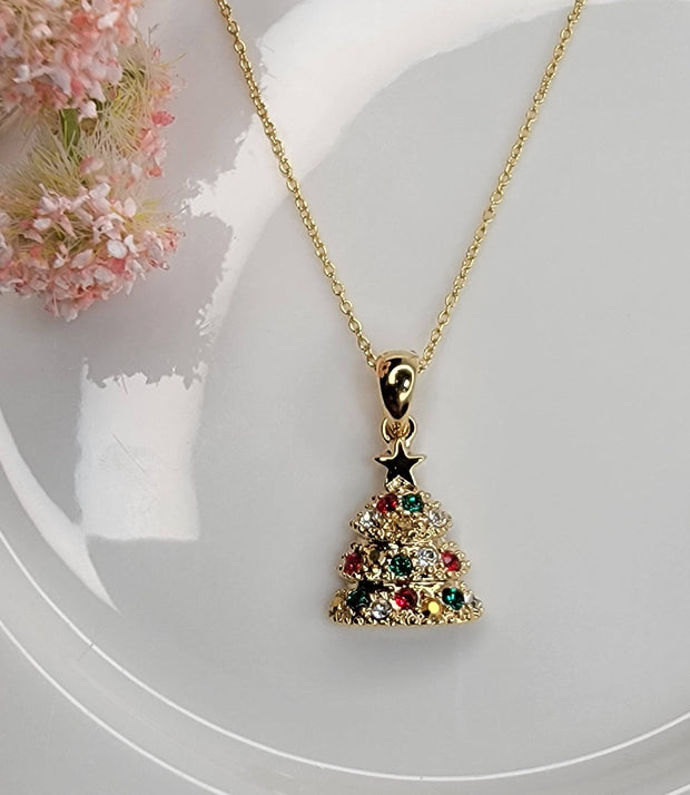 Christmas Tree Necklace