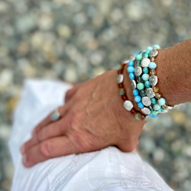 Boho Beach Vibes Elastic Bracelets
