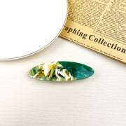 Acetate Vintage Green Hair Clip Lady Claw Clips Spring Clip