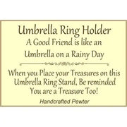 Umbrella Pewter Ring Holder