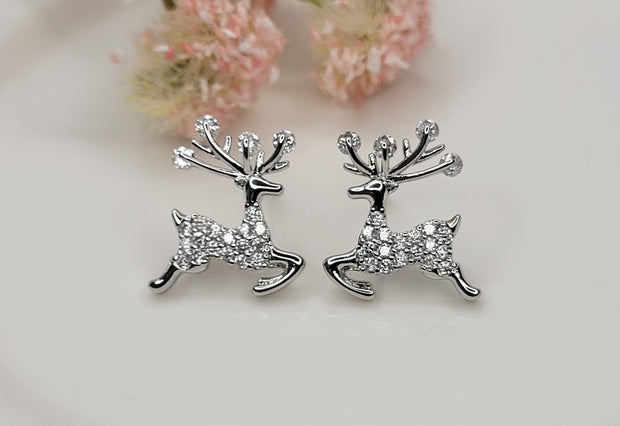 Reindeer Post Earrings