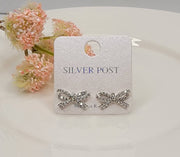 Sparkly Bow Post Earrings