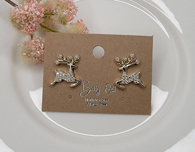 Reindeer Post Earrings