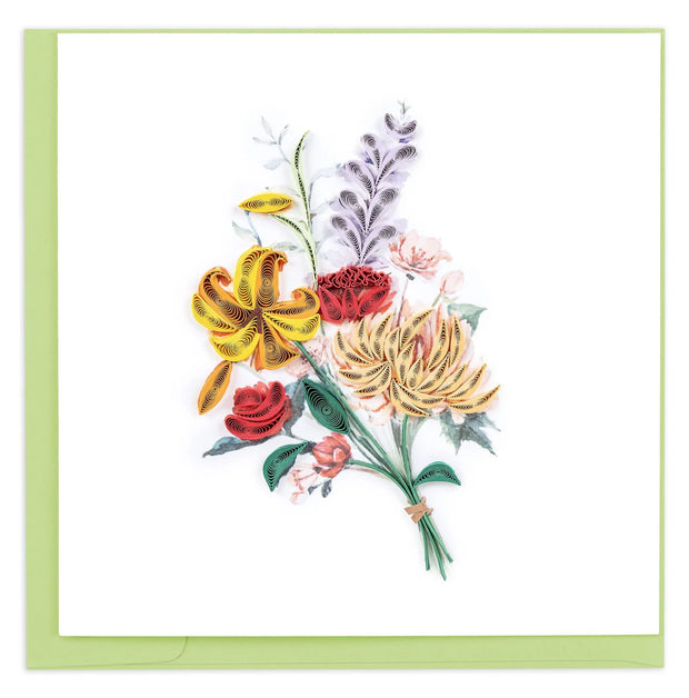 Japanese Wildflowers Quilling Card
