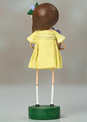 Harriet’s Hydrangeas figurine by Lori Mitchell—spring décor, polyresin flower girl with hydrangeas, 6.75″ collectible