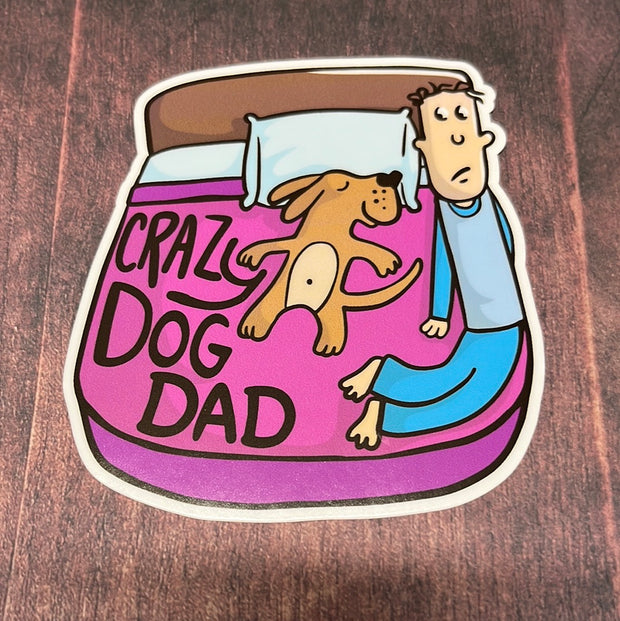 Crazy Dog Dad Decal
