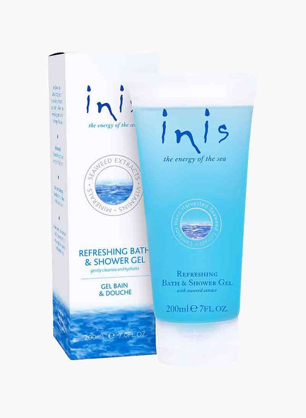 Inis Energy of the Sea bath and shower gel 7 oz – made in Ireland, seaweed‑enriched, unisex ocean‑fresh body wash
