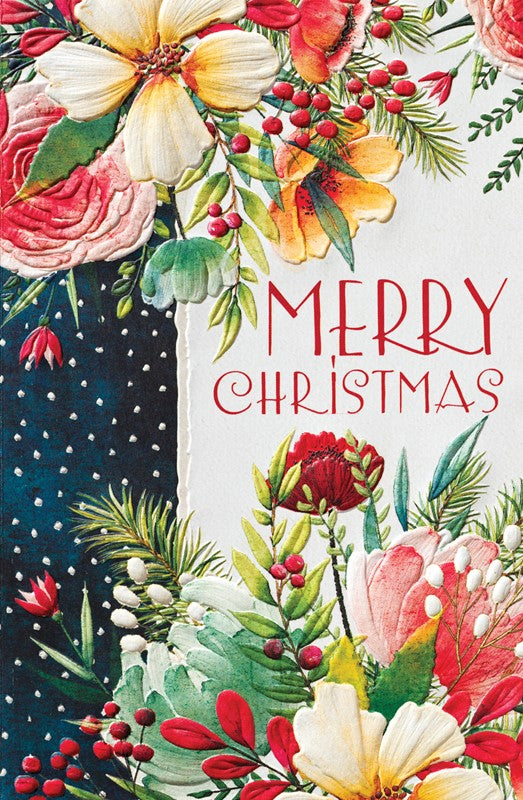 Winter Floral 16 Deluxe Boxed Christmas Cards