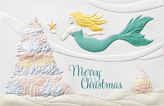 Mermaid Sea Star 16 Deluxe Boxed Christmas Cards