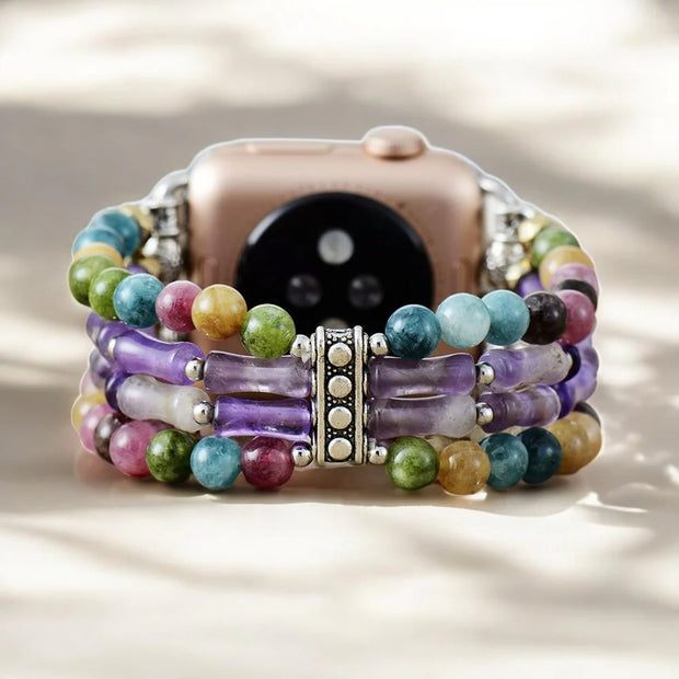 Mosaic Amethyst Stretch Apple Watch Band