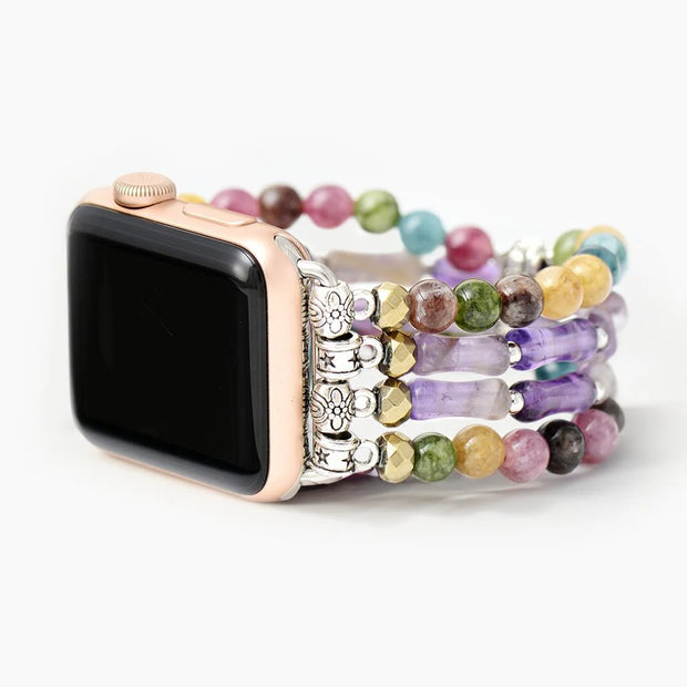 Mosaic Amethyst Stretch Apple Watch Band