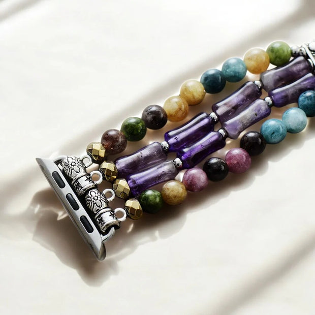 Mosaic Amethyst Stretch Apple Watch Band