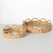 Woven Patterned Trays, 2 sizes