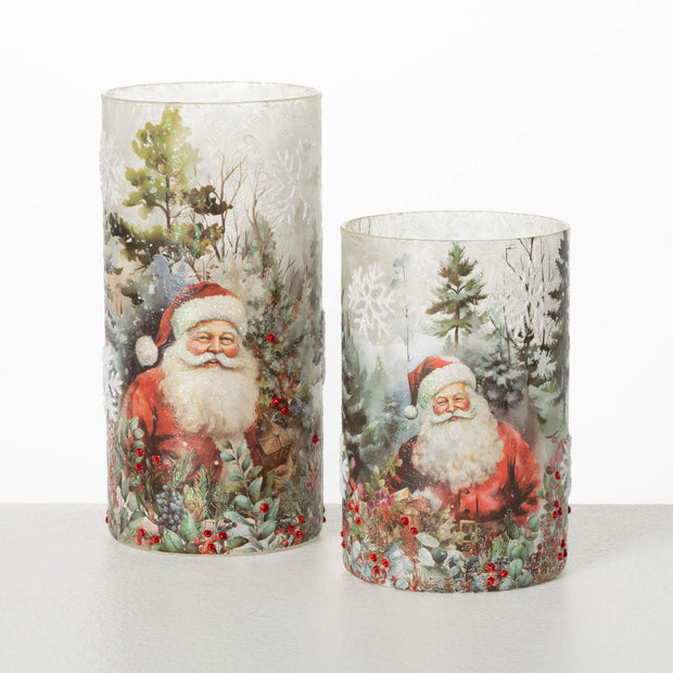 Santa Candleholder, 2 sizes