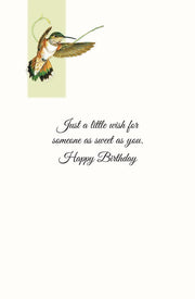 Rufous Hummingbirds Birthday Greeting Card