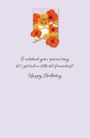Three Fat Mice Birthday Greeting Card