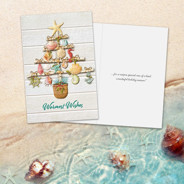 Sea Shell Menagerie 16 Deluxe Boxed Christmas Cards
