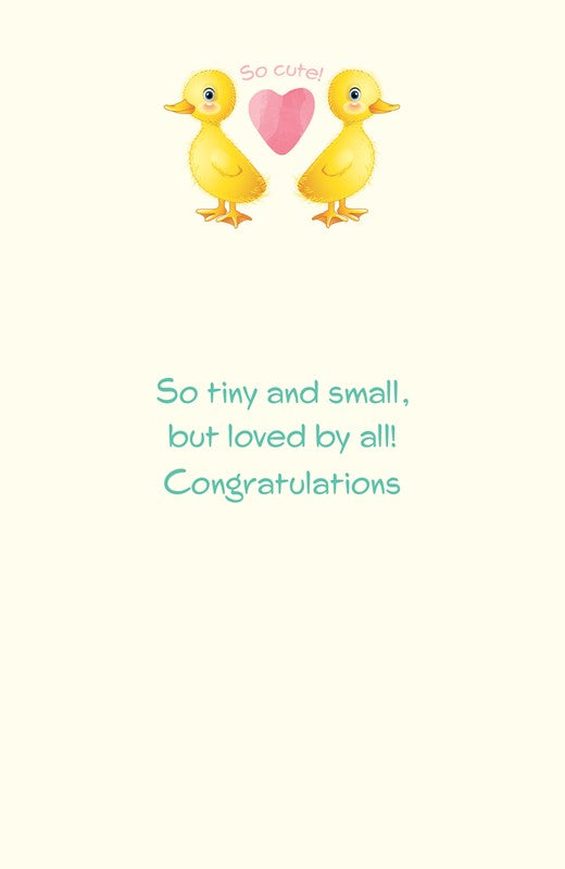 Sunshine Duck New Baby Greeting Card