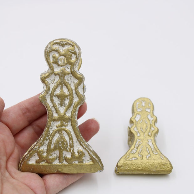 4" Cast Iron Gold Clip