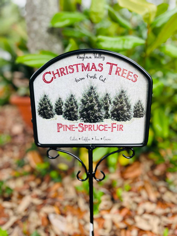 Christmas Trees Garden Sign