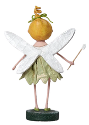 Tinkerbell figurine by Lori Mitchell, 6.5″ hand‑painted polyresin fairy with green dress and glittering wings
