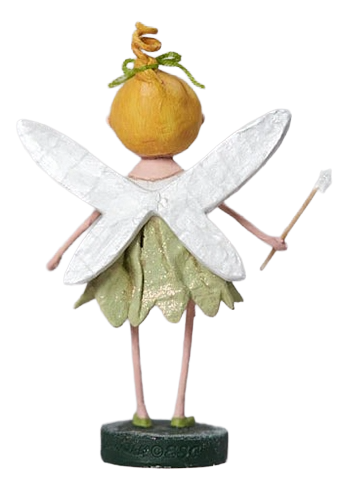 Tinkerbell figurine by Lori Mitchell, 6.5″ hand‑painted polyresin fairy with green dress and glittering wings