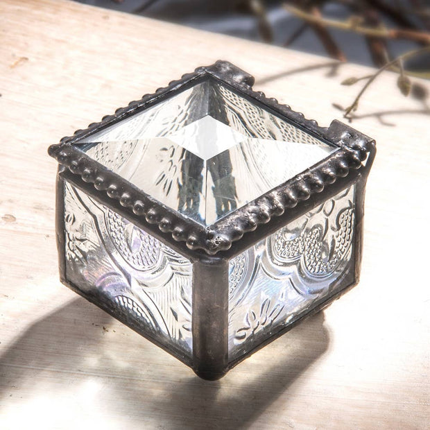 Vintage Clear Ring Box