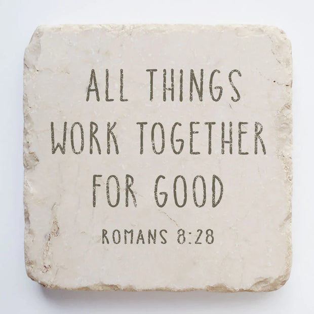 Romans 8:28 Scripture Stone