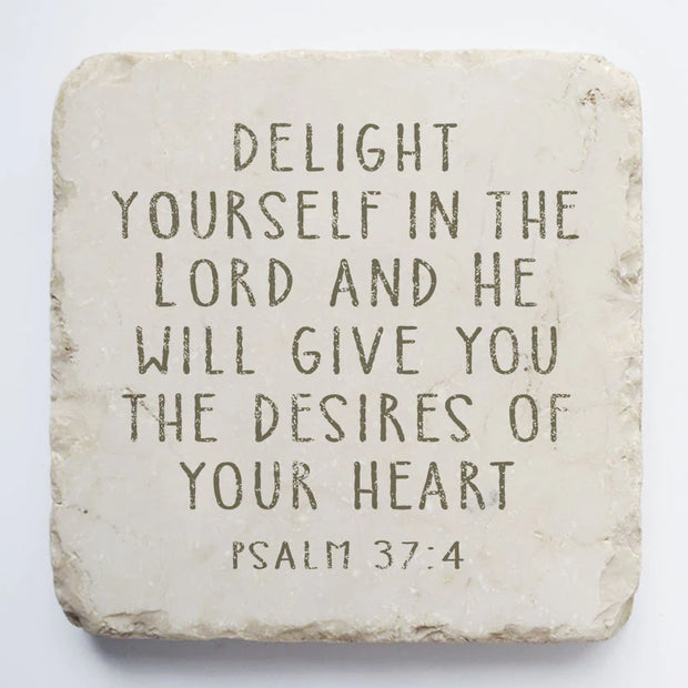 Psalm 37:4 Scripture Stone