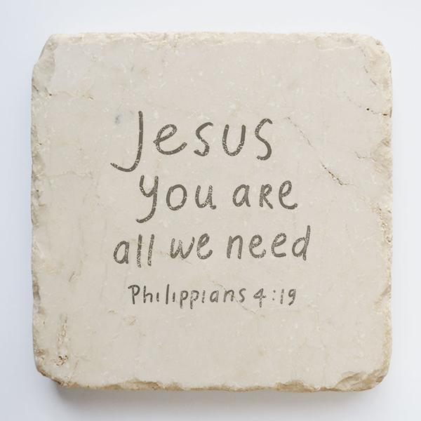 Philippians 4:19 Scripture Stone