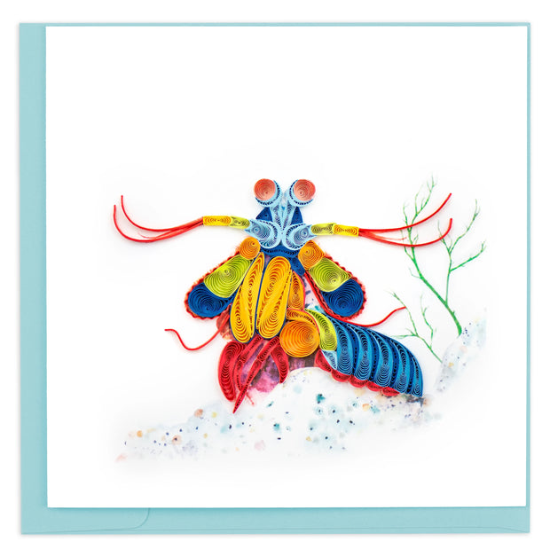 Mantis Shrimp Quilling Card