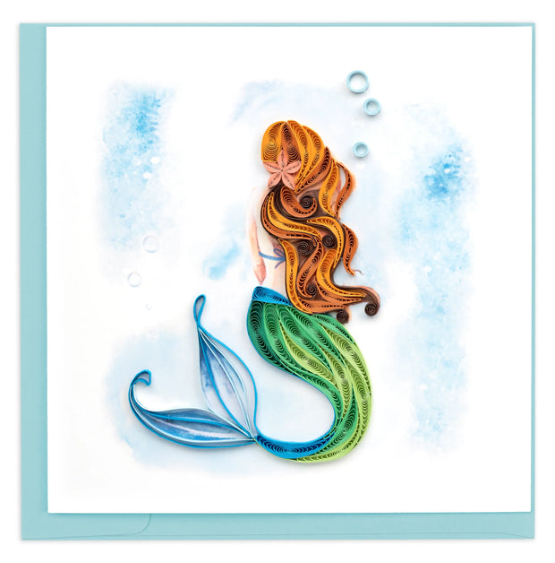 Mermaid Quilling Card