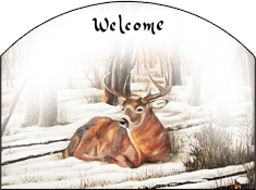 Deer Oils Welcome Garden Sign, Heritage Gallery