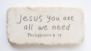 Philippians 4:19 Scripture Stone