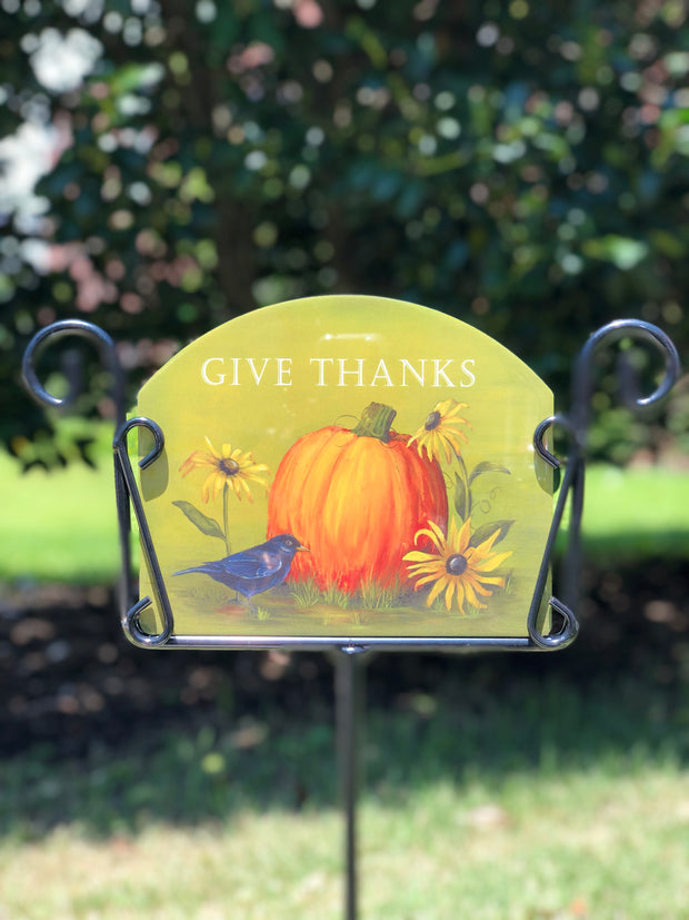Heritage Gallery Give Thanks Garden Sign