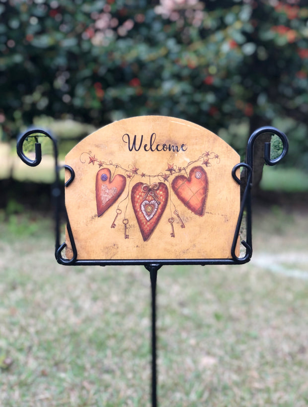 Heritage Gallery Key to Heart Garden Sign