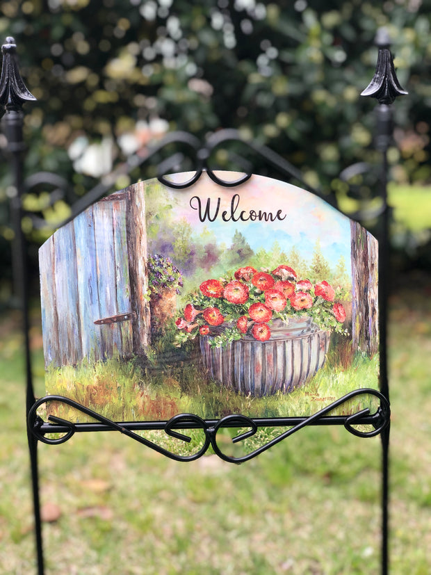 Heritage Gallery May Flowers Garden Sign