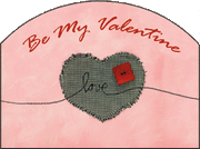 Be My Valentine Garden Slate Sign